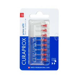 Curaprox Prime Refill CPS nadomestne medzobne ĹˇÄŤetke v blistru 12 kos CPS 07 Red 0 7 - 2 5 mm (Interdental Brush)