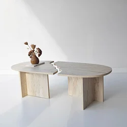 HANAH HOME Sto za dnevnu sobu Missisipi Travertine
