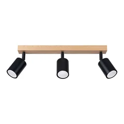 Sollux SL.1293 - Spot svetiljka VERDO 3xGU10/10W/230V crna