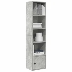 Regal za knjige boja betona 31x24x127 cm konstruirano drvo
