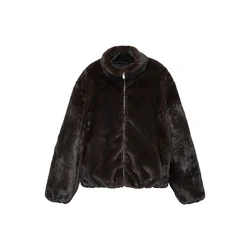 Pull&Bear Prehodna jakna temno rjava