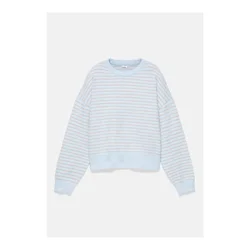 Pull&Bear Pulover temno bež/svetlo modra