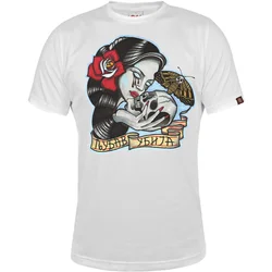 011Shop Muška majica kratkih rukava Ljubav ubija, Bela