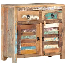 vidaXL Komoda 70x30x68 cm trden predelan les