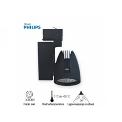 BBLINK LED Reflektor šinski 337201-2 30W 4000K trofazni crni