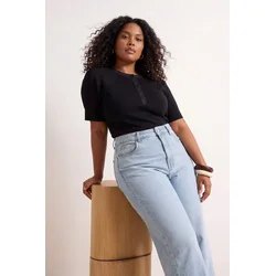 Trendyol Curve Ženska bluza Tbbss26Af00126, Crna