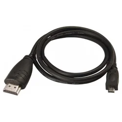Video kabel micro HDMI - HDMI, 2 m, črn, razprodaja