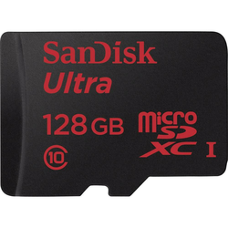 SANDISK spominska kartica, micro SDXC, 128GB, C10, UHS-1 + adapter (SDSQUNC-128-GN6MA)