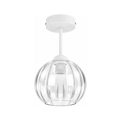 BRILAGI - LED plafonski luster RETRO GLASS 1xE27/60W/230V prečnik 18 cm bela/prozirna