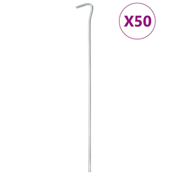Klinovi za šator 50 kom 30 cm O 7 mm od pocinčanog čelika