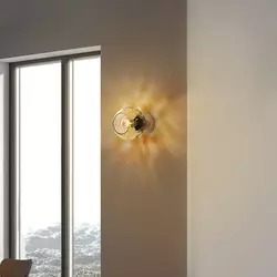 Opviq Zidna lampa Benek-15-14404, 15x18x15cm, IP20, Zlatna boje