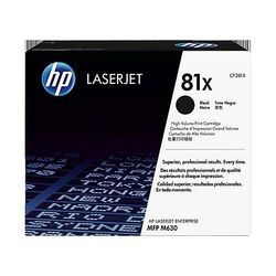 HP No. 81X High Yield  Black LJ toner Cartridge MFP and All-in-One M630h, M630f, M630z CF281X