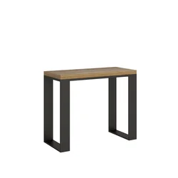 Ityhome Ityhome 90 x 80 konzolna miza rjava, (20847601)