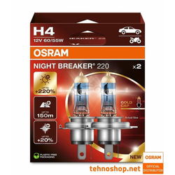 Osram ŽARNICA H4 NIGHT BREAKER +220% 64193NB220-2HB 60/55W P43t 2HB