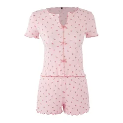 Trendyol Milla Ženski set pidžame Thmss25Pt00434, Roze