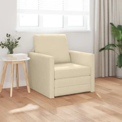 Krevet na razvlačenje Krema 74 x 77 x 81 cm tkanina