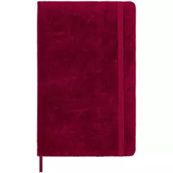 Moleskine Limited Edition Velvet Notebook, Hard Cover, Large , Ruled/Lined, Cyclamen Pink