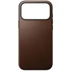 slomart NOMAD Modern Leather Case - Usnjeni ovitek za iPhone 17 Pro Max, MagSafe, rjava