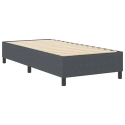 Vidaxl Platforma postelja Temno siva 100 x 200 cm Žametna tkanina