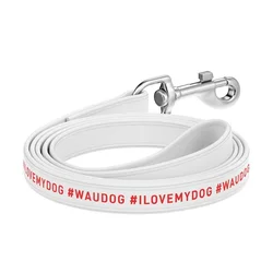 WAUDOG Ploščat usnjen povodec s 12 mm