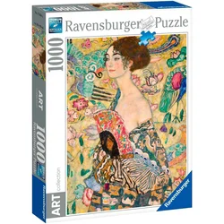 Ravensburger puzzle (slagalice) - 1000pcs Klimt: Dama sa lepezom RA12001132