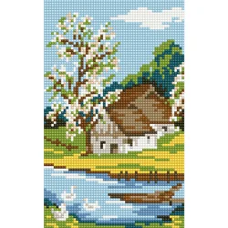 Pingo Ars Dijamantski mozaik Prolece na selu, 20x30 cm