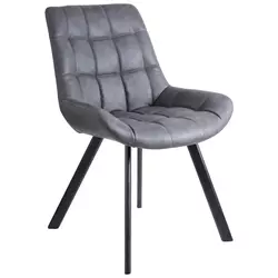 STOLICA siva, crna metal, tekstil