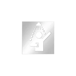 Ikona Tuš 12x12 cm inox/srebrna