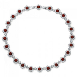 Ženska oliver weber romantic siam ogrlica sa swarovski kristalima ( 12263.208 )