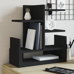 Organizator za stol crni 49 x 20 x 52,5 cm konstruirano drvo