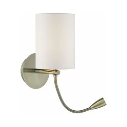 Där Lighting FET0775 - LED zidna lampa FETA 1xE27/60W/230V + LED/1W mesing