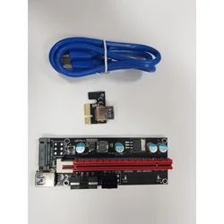 NONAME Adapter USB Riser/Extender 3 konektora plavi