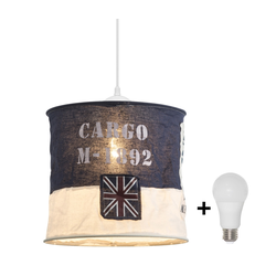 LED luster na sajli 1xE27/10W/230V