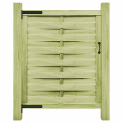 Vrtna vrata od impregnirane borovine 100 x 125 cm zelena