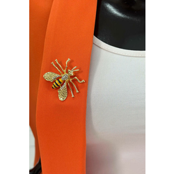 Bee A-2-21-9 black brooch