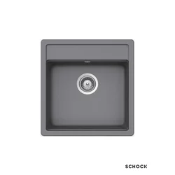 Schock Granitna ugradna sudopera Nemo N100S, 47x49cm, Siva