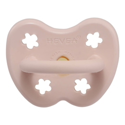 Hevea okrugla cucla od prirodne gume (0-3 mes) Puder roza