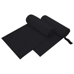 Sportski Ručnici 2 pcs Crna 200 x 100 cm Poliester i poliamid