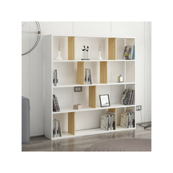 Hanah Home Polica za knjige Hodbi - bela, hrast