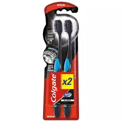 Colgate Četkica za zube 360 Black, 2 komada