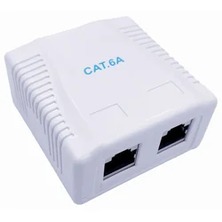 Gembird Adapter NCAC-2F6A-01, 2 porta CAT6A FTP