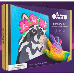 OKTO Raccoon art set slika na platnu 29x29 cm