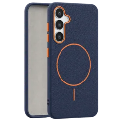 Leather Grip MagSafe maska za Samsung Galaxy S24 - Plava