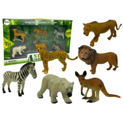 shumee Set figur Afriške divje živali Kenguru Zebra