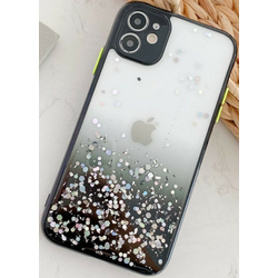 MCTK6-IPHONE 12 Pro Max * Furtrola 3D Sparkling star silicone Black (89)