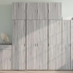 Visoka komoda boja hrasta 80x42,5x249 cm od konstruiranog drva