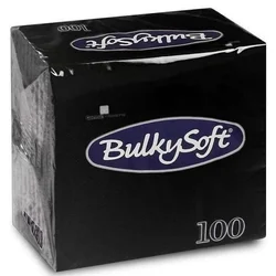 BulkySoft salveta crna 24x24cm 100/1 2sl (20 pak) ( 153-C32204E10 )