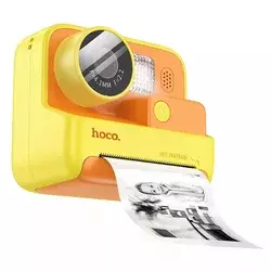 hoco. DečiJa kamera sa štampačem, 2 IPS LCD, 720p, microSD - DV200 Yellow