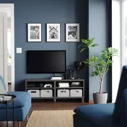 BESTA TV stalaža, tamnosiva, 120x40x48 cm