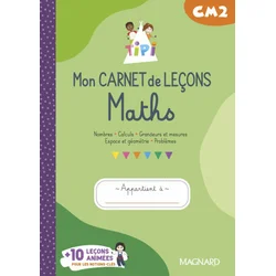 Tipi CM2 : Mon carnet de leçons de Maths (2023) - Cahier de léleve